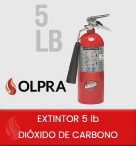 EXTINTOR 5 lb DIÓXIDO DE CARBONO